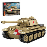 Mocsage 1/23 Scale Premium Medium pudel Tank Building Blocks Set(969PCS)